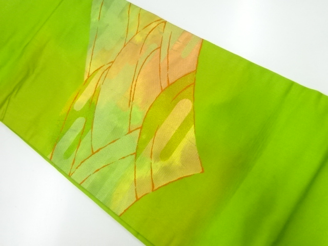 JAPANESE KIMONO / VINTAGE NAGOYA OBI / SILK / WOVEN WAVES